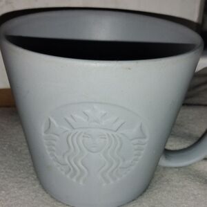 Starbucks Coffee CompanyGray Matte Tall 12oz Coffee Mug Cup Embossed Logo 2019